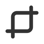 Crop SVG Icon